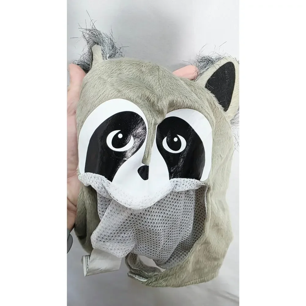 Spirit Halloween Baby Raccoon Costume 6-12 Months Plush Jumpsuit & Hood